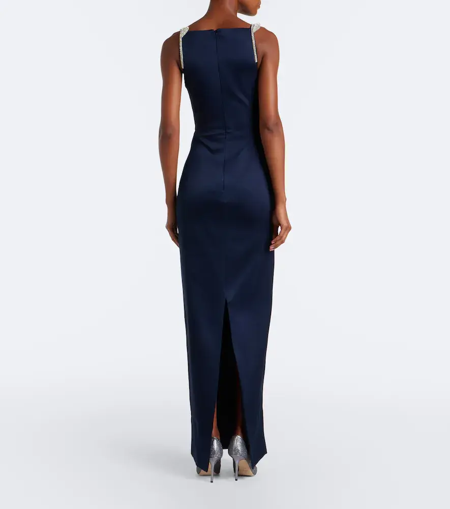 RACHEL GILBERT Oryx embellished crêpe gown | Thumbnail 3