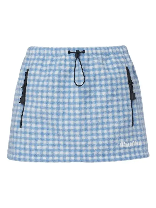 Gingham miniskirt