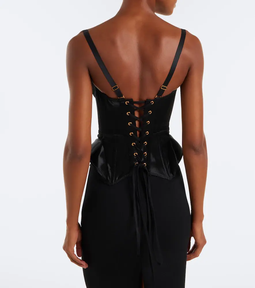 Maria Lucia Hohan Samya lace-trimmed satin bustier top | Thumbnail 5 Maria Lucia Hohan Samya lace-trimmed satin bustier top | Thumbnail 5
