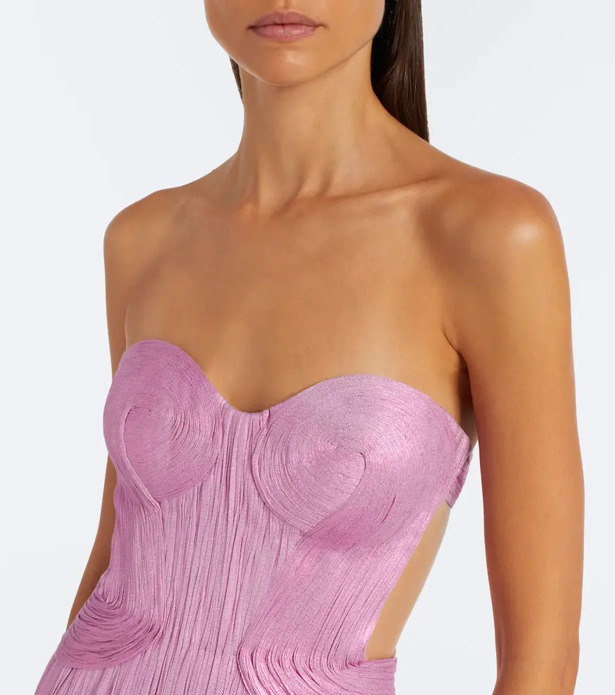 Maria Lucia Hohan Kamina metallic silk corset gown | Thumbnail 6 Maria Lucia Hohan Kamina metallic silk corset gown | Thumbnail 6