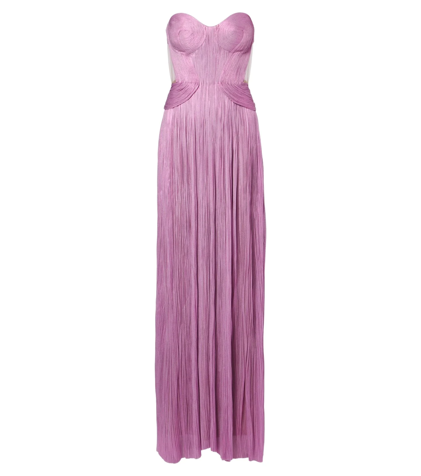 Kamina metallic silk corset gown