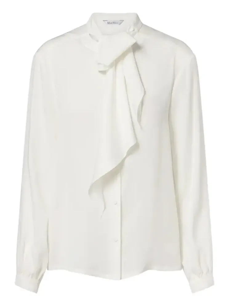 Tie-neck silk blouse Tie-neck silk blouse