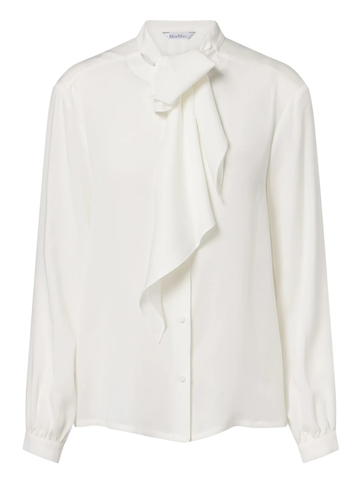 Max Mara Tie-neck silk blouse