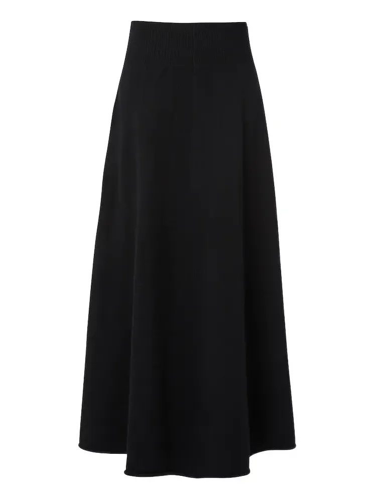 N°498 Grace cashmere-blend maxi skirt