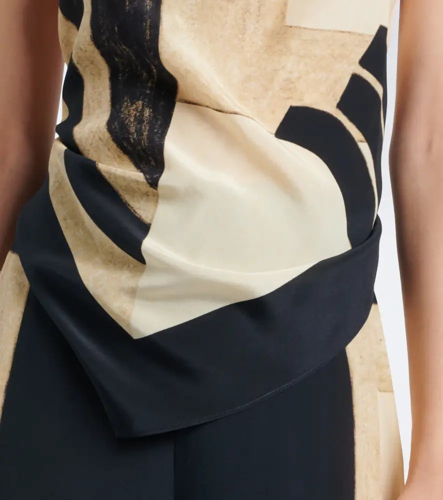 SIR. Sona printed silk top | Thumbnail 4