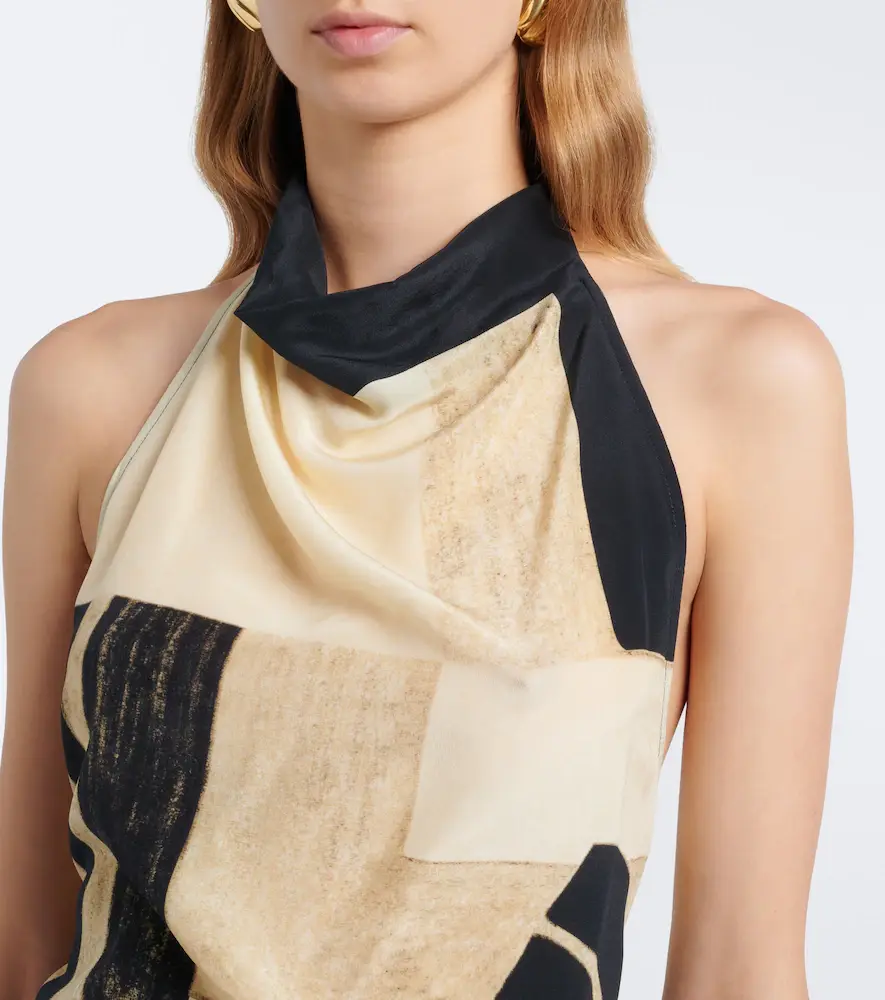 SIR. Sona printed silk top | Thumbnail 6