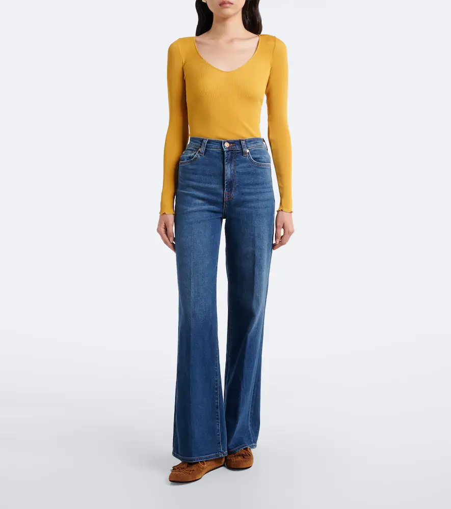 7 For All Mankind Jo high-rise flared jeans | Thumbnail 2 7 For All Mankind Jo high-rise flared jeans | Thumbnail 2