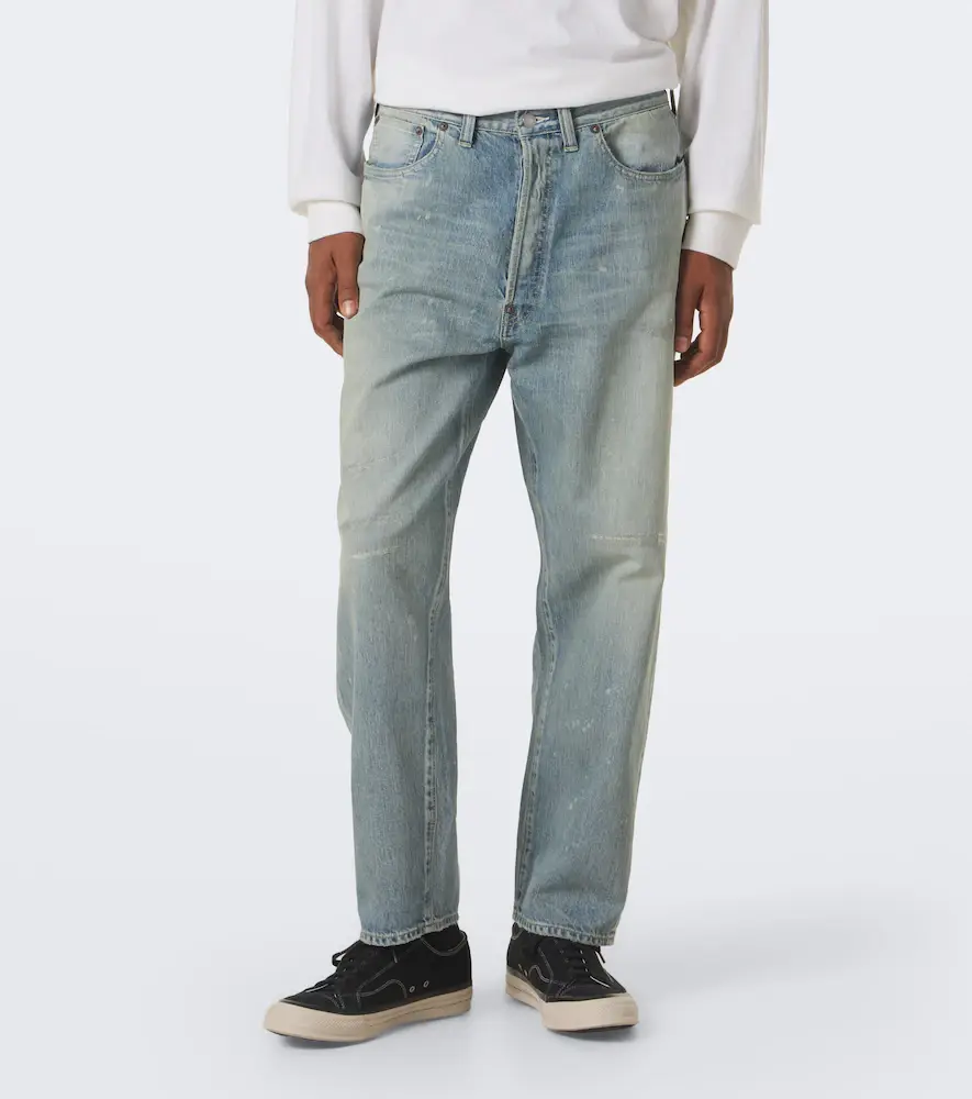 A.PRESSE A. Presse No. 37 distressed straight jeans | Thumbnail 3 A.PRESSE A. Presse No. 37 distressed straight jeans | Thumbnail 3