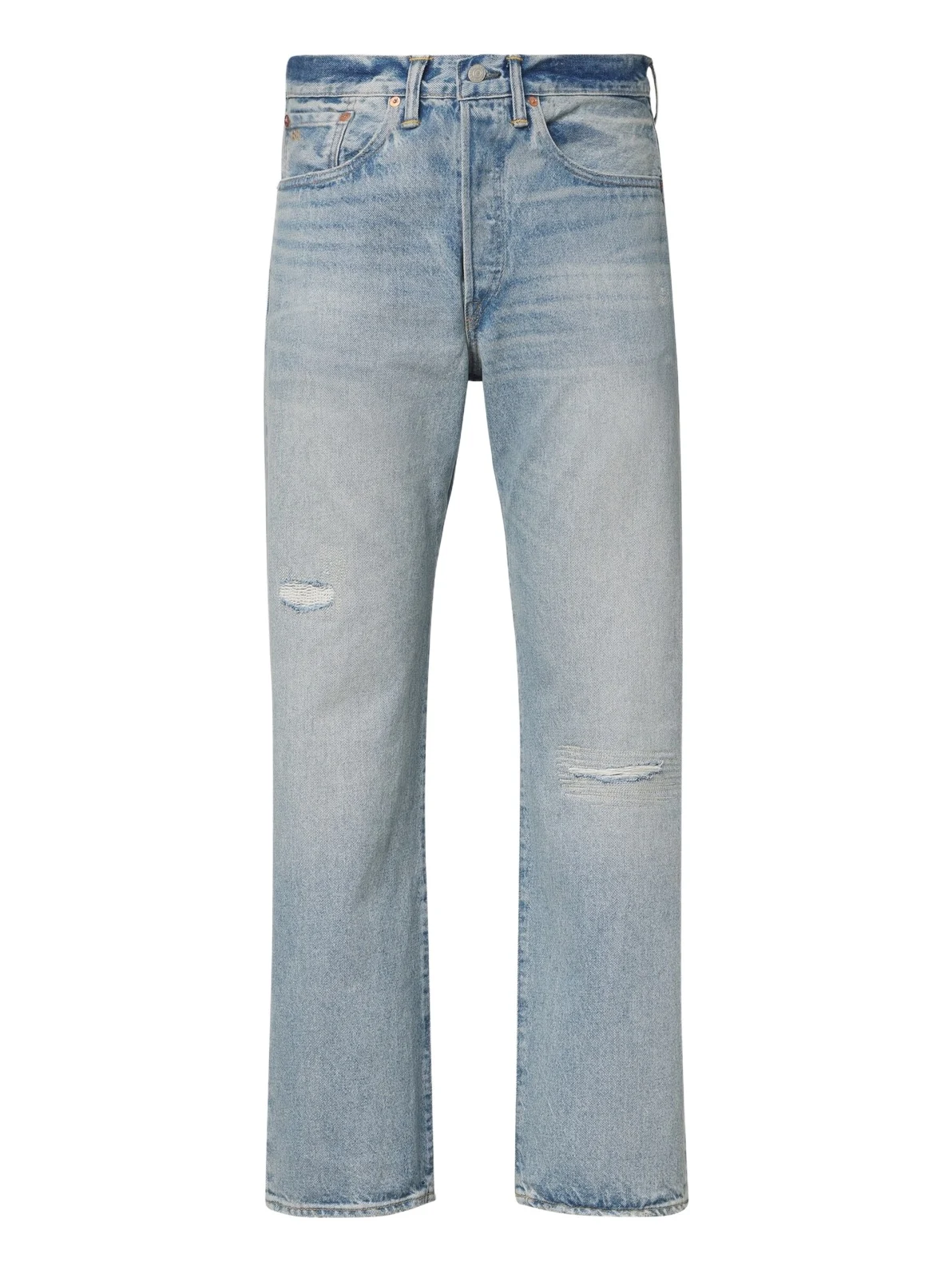 Faded straight jeans