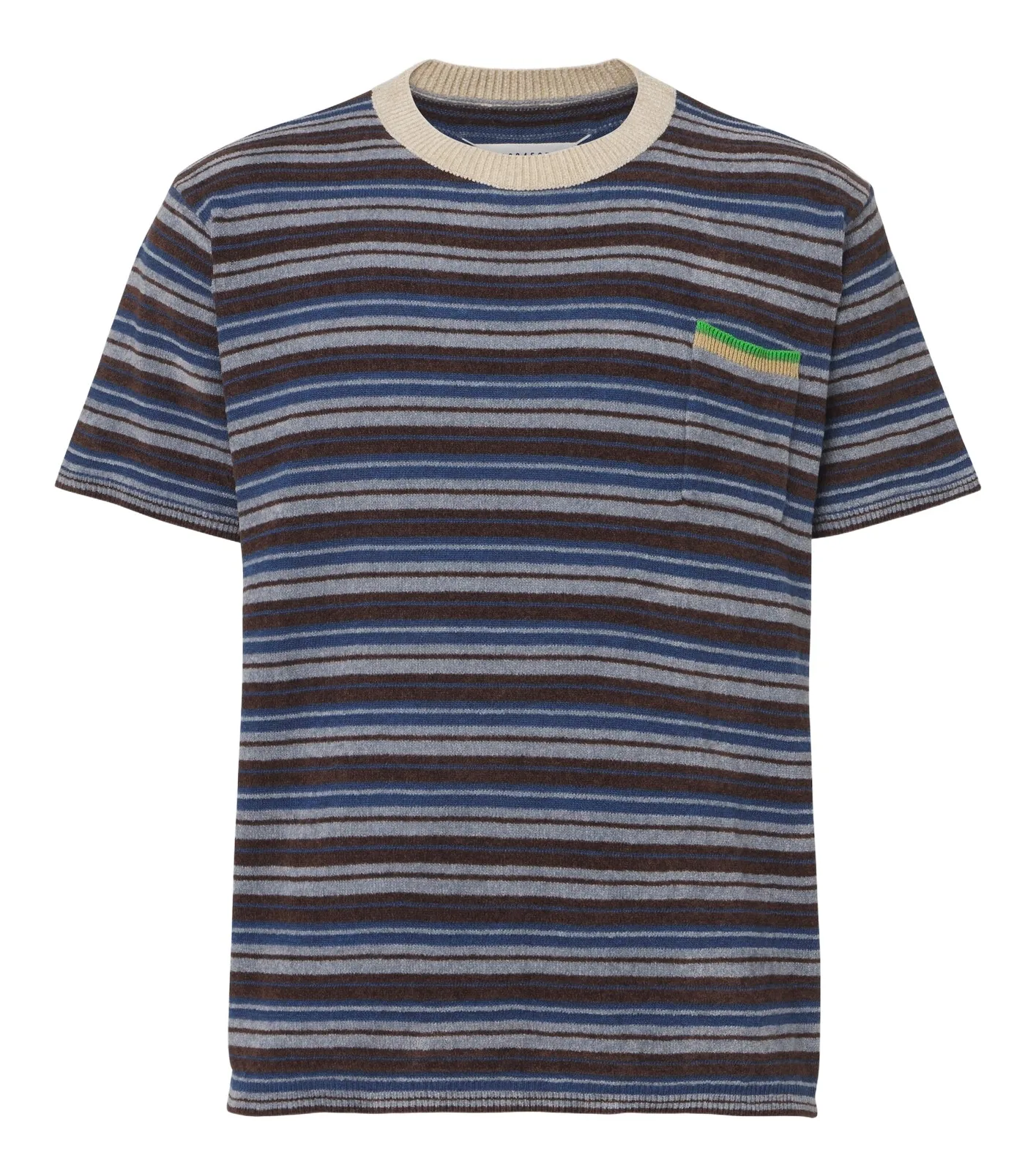 Knitted striped T-shirt
