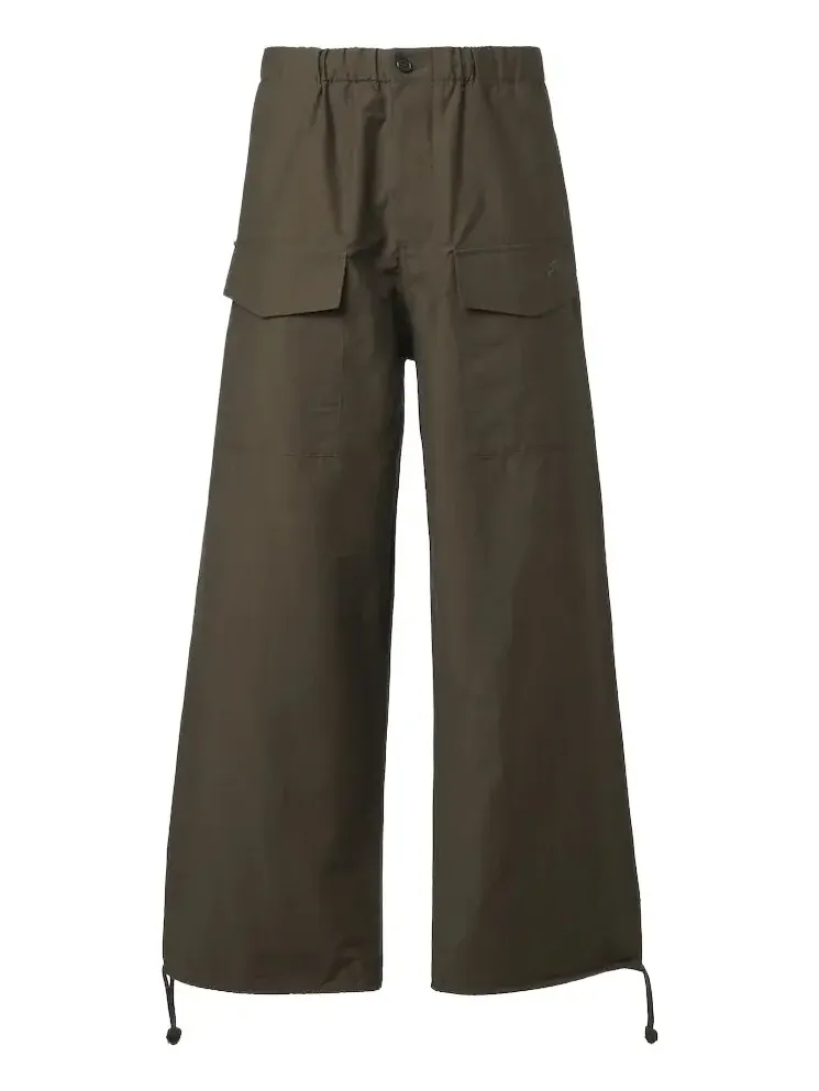 Cotton-blend wide-leg pants Cotton-blend wide-leg pants