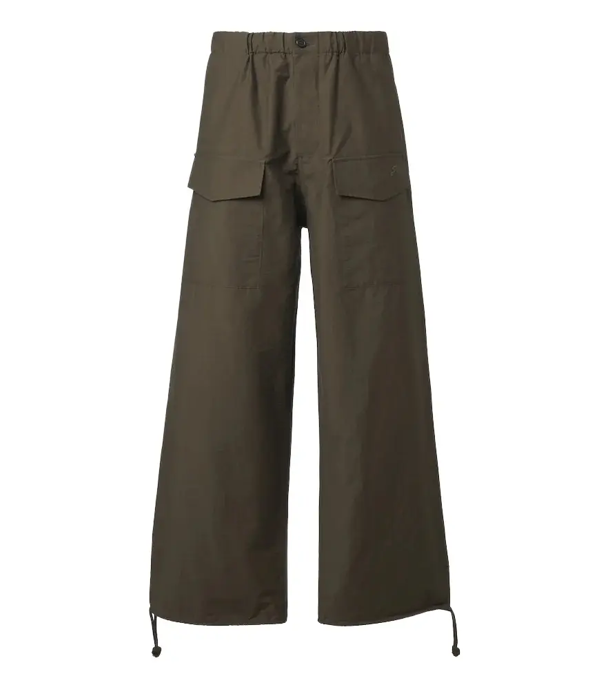 JW Anderson Cotton-blend wide-leg pants