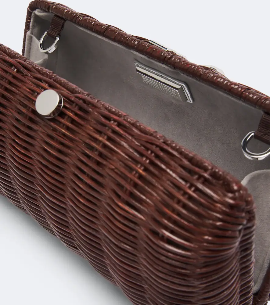 Judith Leiber Couture Poppy embellished woven clutch | Thumbnail 3 Judith Leiber Couture Poppy embellished woven clutch | Thumbnail 3