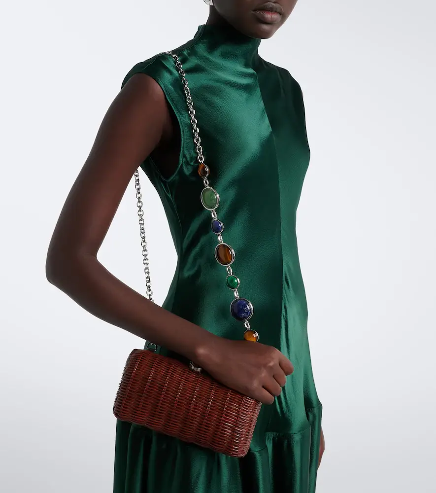 Judith Leiber Couture Poppy embellished woven clutch | Thumbnail 4 Judith Leiber Couture Poppy embellished woven clutch | Thumbnail 4