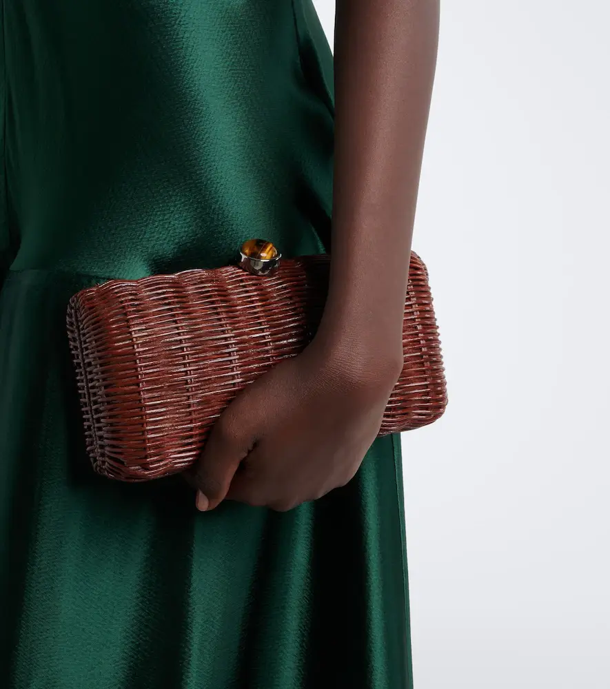 Judith Leiber Couture Poppy embellished woven clutch | Thumbnail 6 Judith Leiber Couture Poppy embellished woven clutch | Thumbnail 6