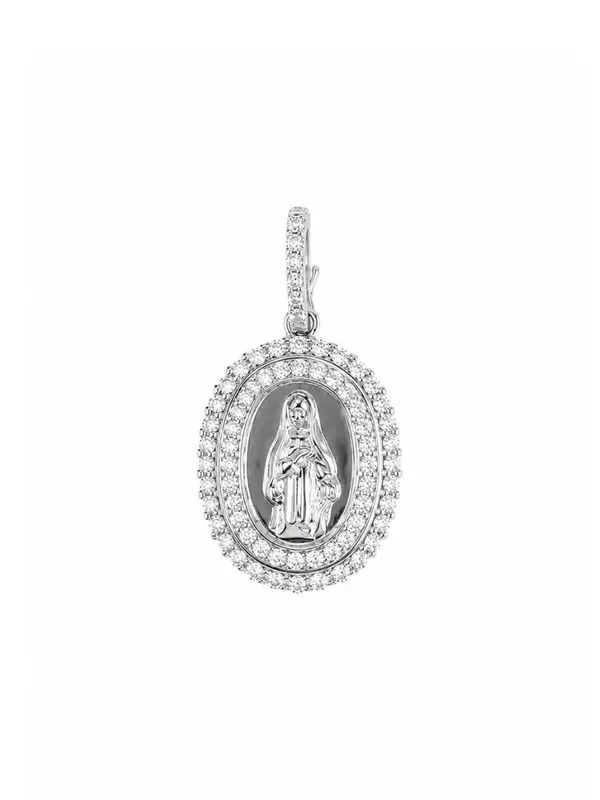 0.95ct Diamond 18K Gold Medal Pendant 0.95ct Diamond 18K Gold Medal Pendant