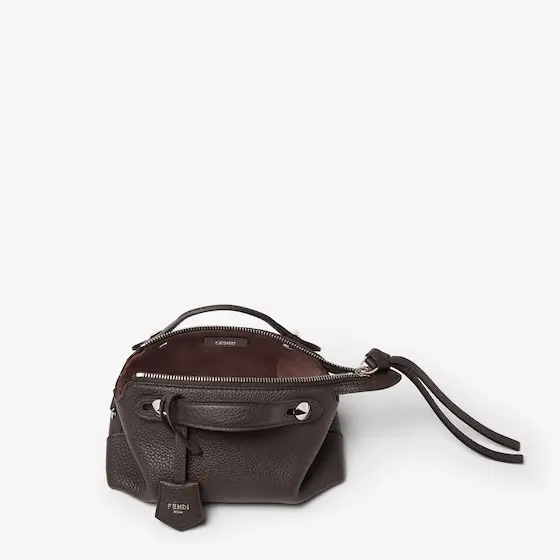 Fendi By the Way Soft Mini Ebony Leather Mini-Bag | Thumbnail 5 Fendi By the Way Soft Mini Ebony Leather Mini-Bag | Thumbnail 5