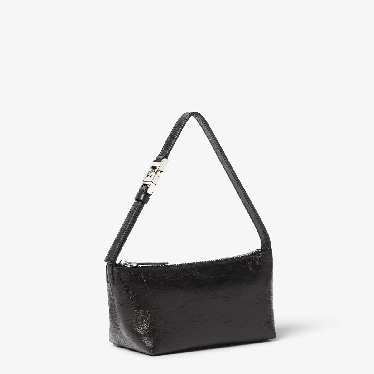 Fendi Vanity Pouch Small Crackled Black Leather Bag | Thumbnail 2 Fendi Vanity Pouch Small Crackled Black Leather Bag | Thumbnail 2