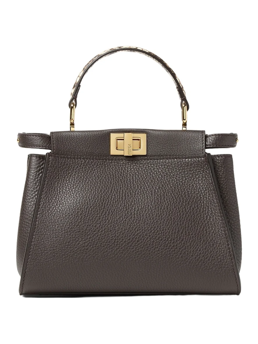 Peekaboo Mini Ebony Cuoio Romano Leather Bag Peekaboo Mini Ebony Cuoio Romano Leather Bag