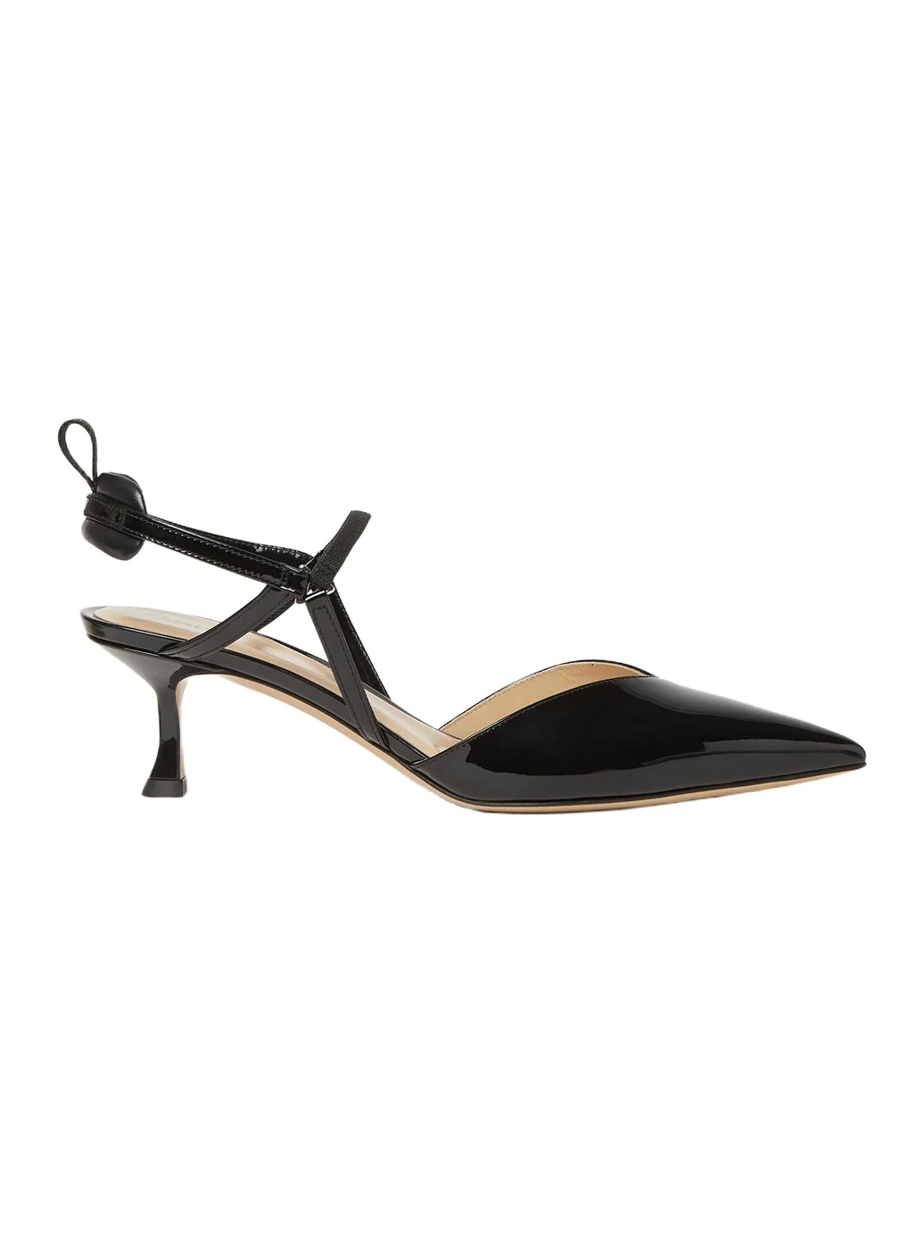Fendi Very Colibrì Patent Leather Medium-Heeled Slingbacks