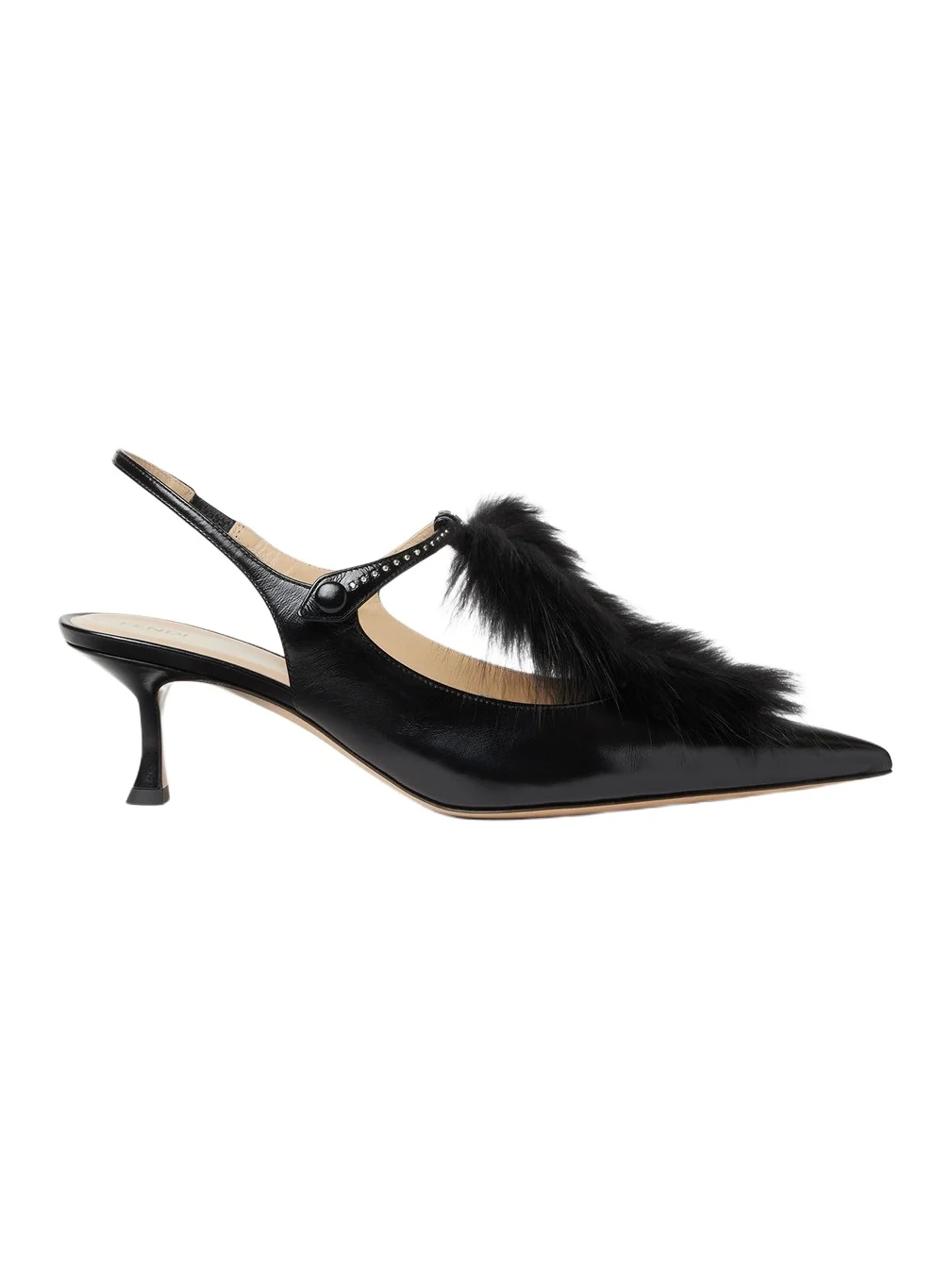 Noir Leather Slingbacks Noir Leather Slingbacks