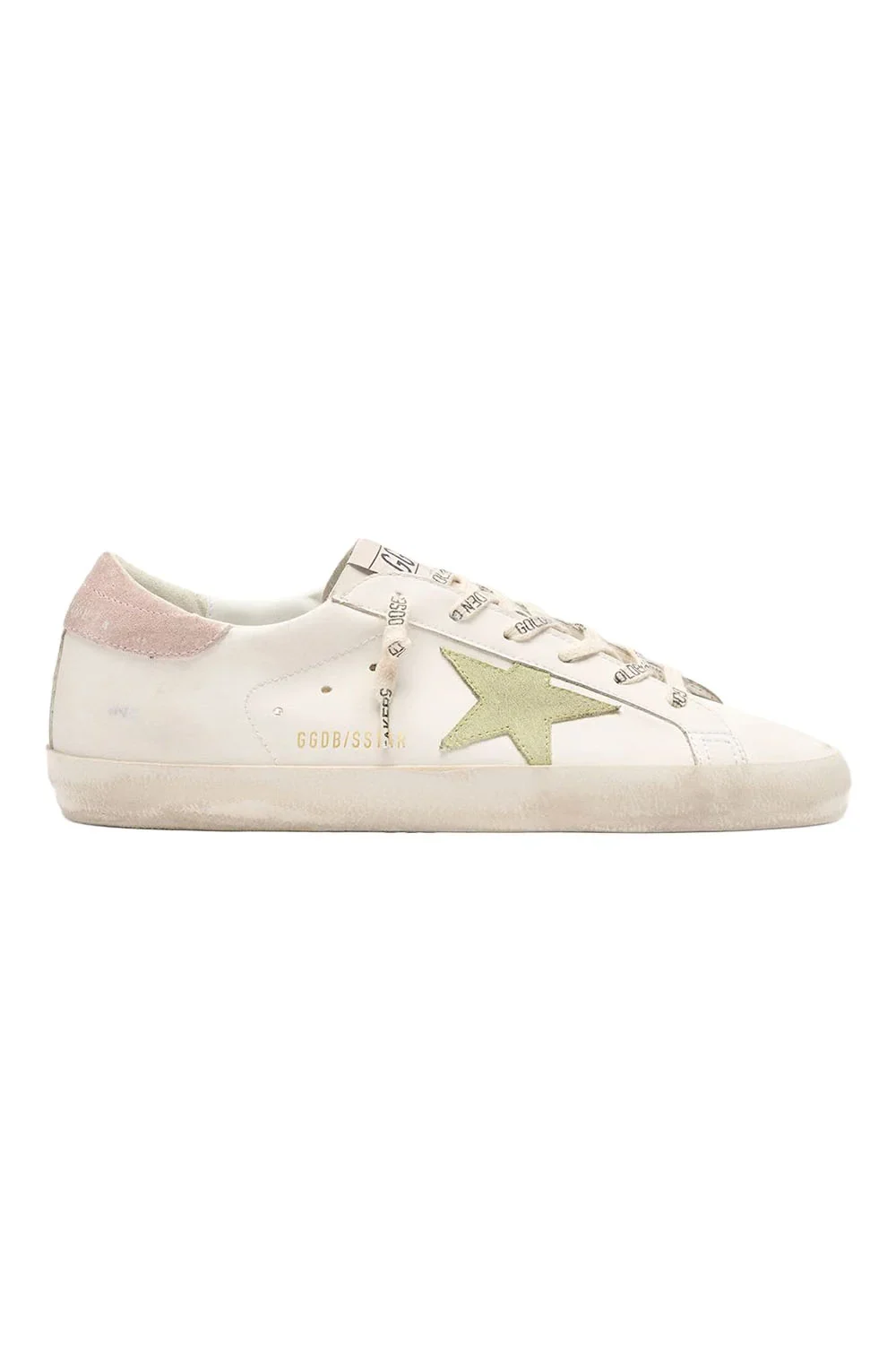 Golden Goose Super Star Sneaker - White Green Pink
