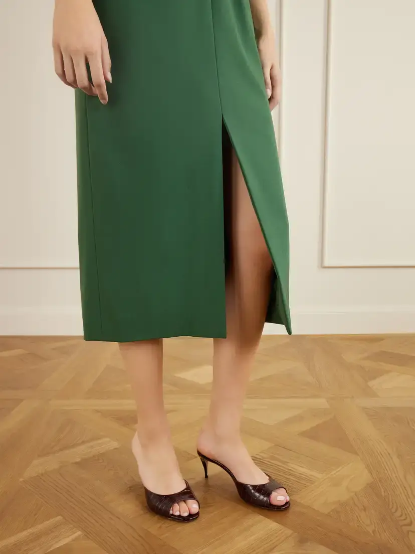 Jennifer Chamandi Guido 65 Croc-effect Leather Sandals | Thumbnail 2