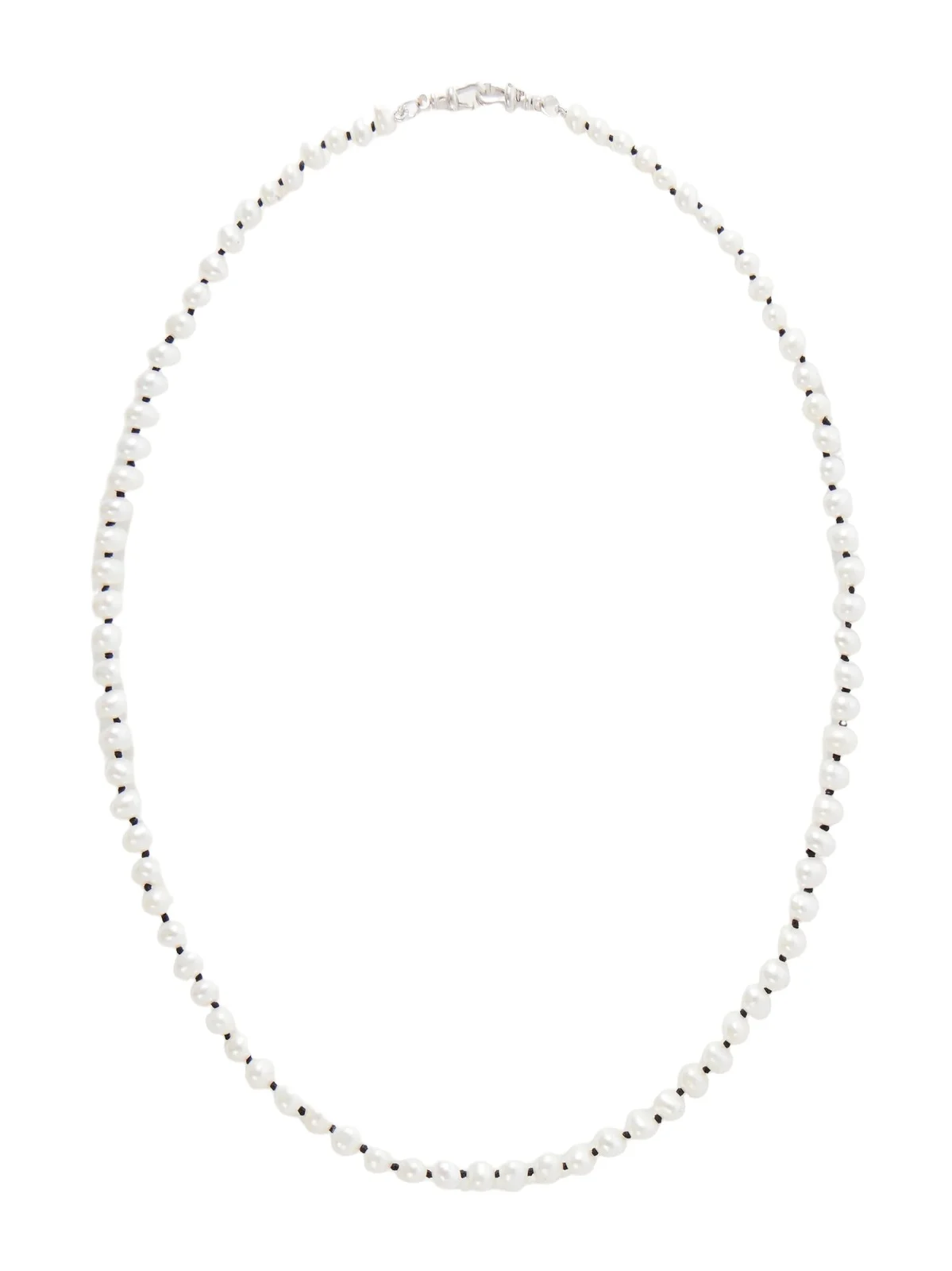 Sterling Silver And Pearls Necklace Sterling Silver And Pearls Necklace