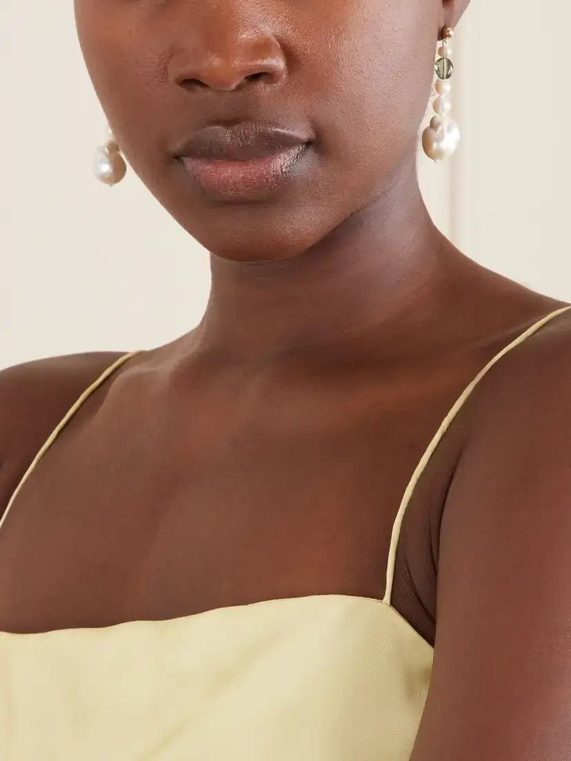 Loren Stewart Poet 14-karat Gold, Pearl And Tourmaline Earrings - Neutrals | Thumbnail 2 Loren Stewart Poet 14-karat Gold, Pearl And Tourmaline Earrings - Neutrals | Thumbnail 2