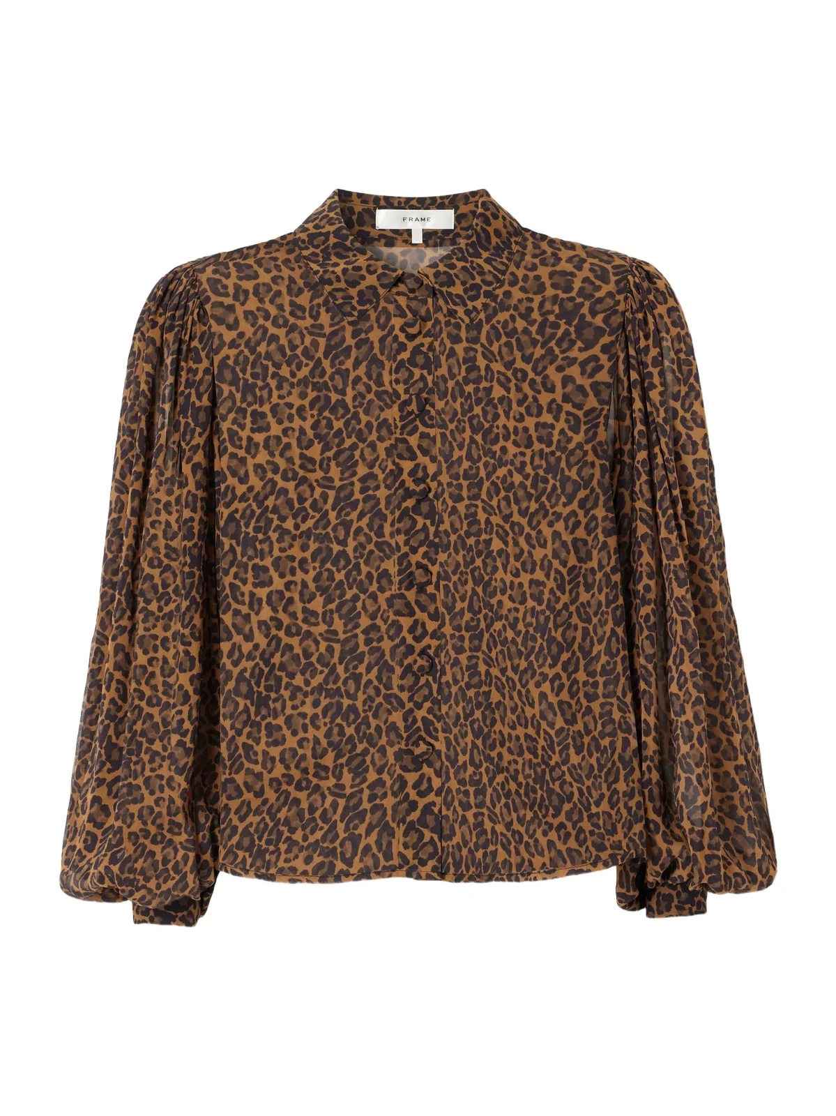 The Silk Prairie Leopard-print Silk-crepe De Chine Blouse The Silk Prairie Leopard-print Silk-crepe De Chine Blouse