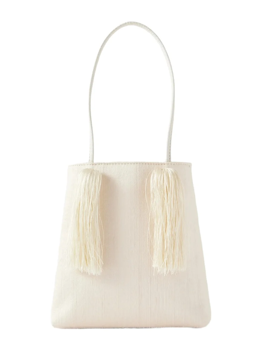 Le Salon Tasseled Dupioni Clutch Le Salon Tasseled Dupioni Clutch
