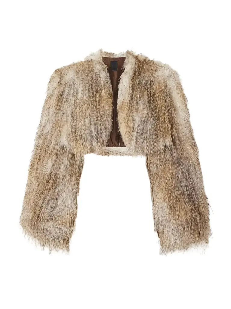 ANNA SUI Shearling Cropped Coat | Image 1 ANNA SUI Shearling Cropped Coat | Image 1
