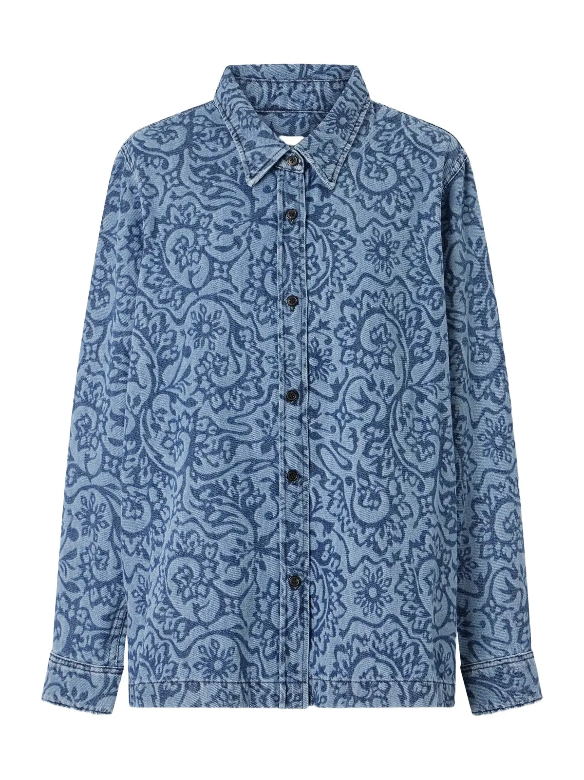Cheers Printed Denim Shirt