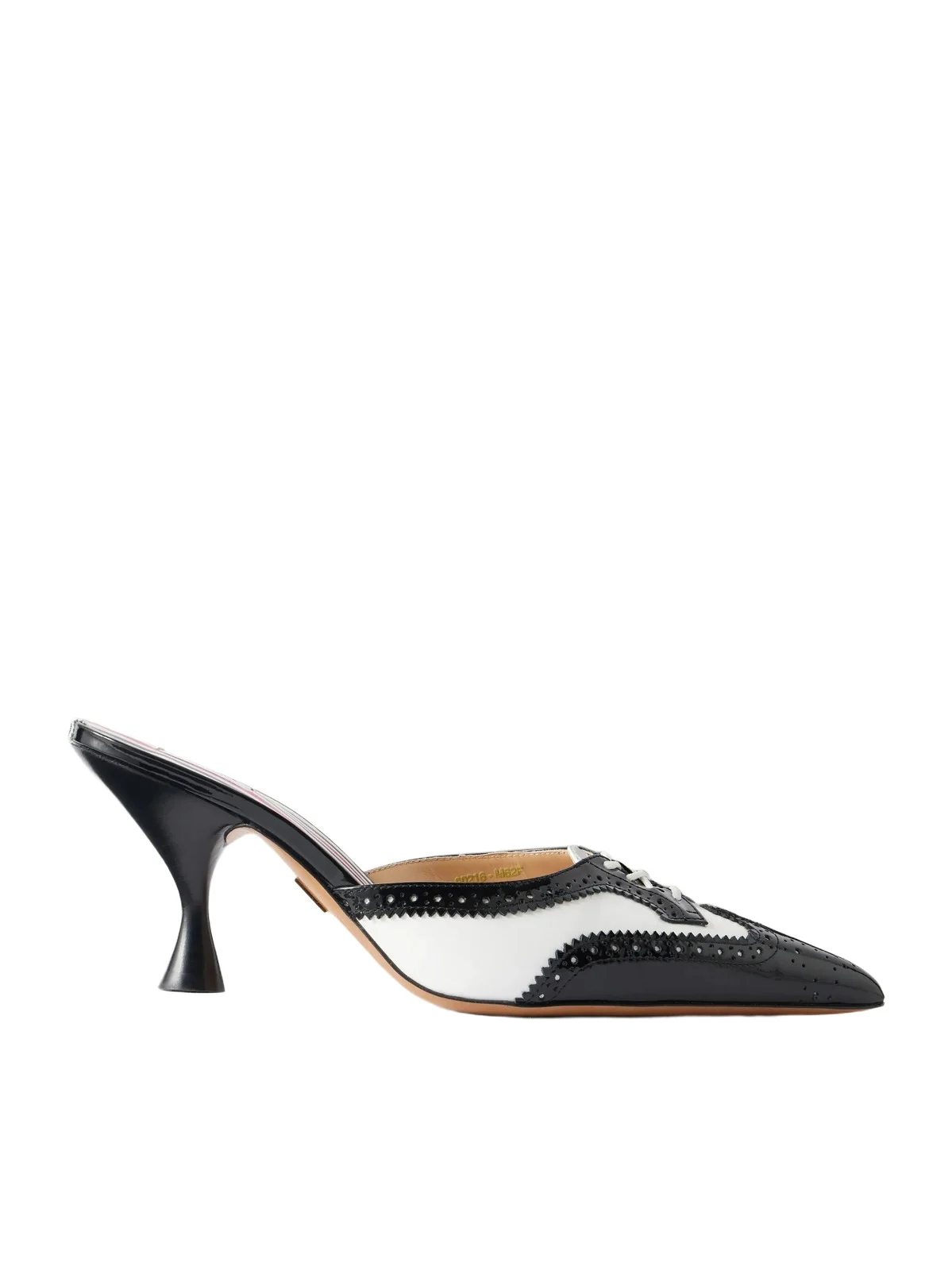 75 Two-tone Lace-up Patent-leather Pumps 75 Two-tone Lace-up Patent-leather Pumps