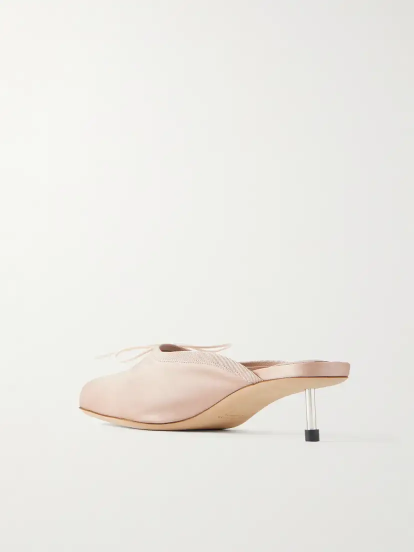 Simone Rocha Pointe Bow-detailed Satin Pumps | Thumbnail 3 Simone Rocha Pointe Bow-detailed Satin Pumps | Thumbnail 3