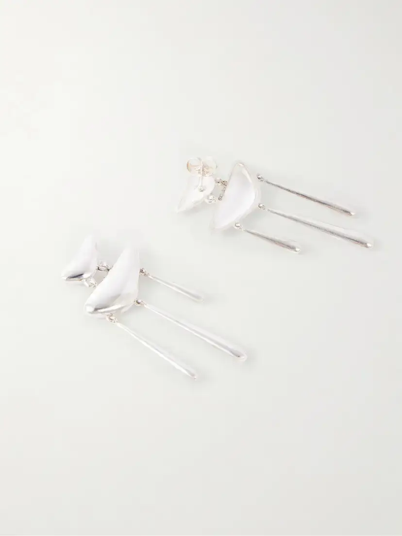 Loren Stewart Cousteau Chandelier Sterling Silver Drop Earrings | Thumbnail 3 Loren Stewart Cousteau Chandelier Sterling Silver Drop Earrings | Thumbnail 3