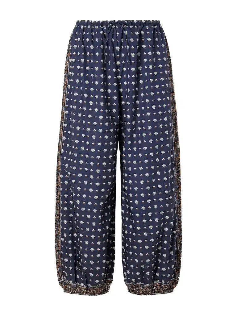 DÔEN Yarrow Printed Cotton Balloon Pants | Image 1 DÔEN Yarrow Printed Cotton Balloon Pants | Image 1