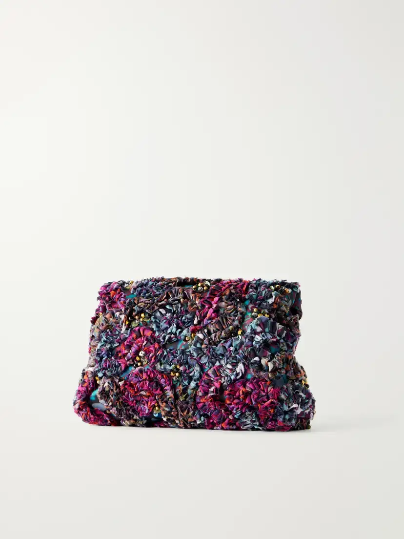 Dries Van Noten Bead-embellished Embroidered Clutch | Thumbnail 4 Dries Van Noten Bead-embellished Embroidered Clutch | Thumbnail 4