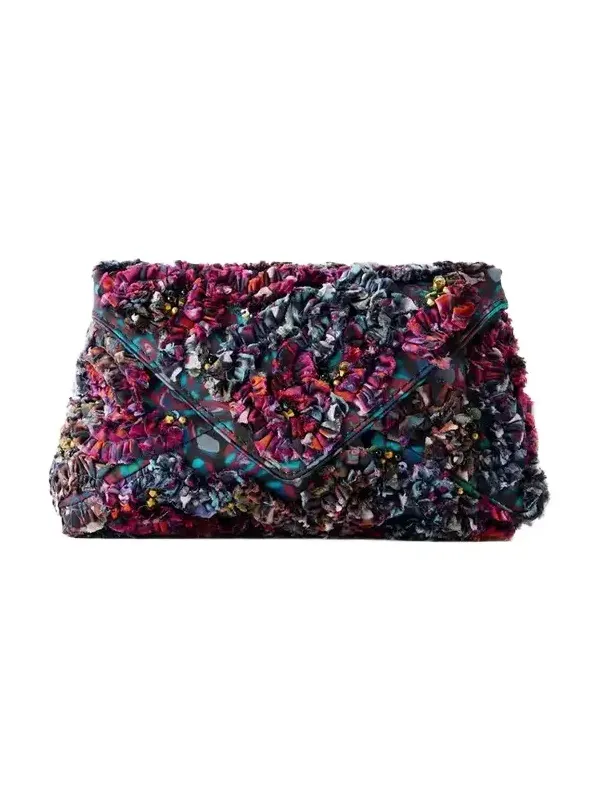 Dries Van Noten Bead-embellished Embroidered Clutch