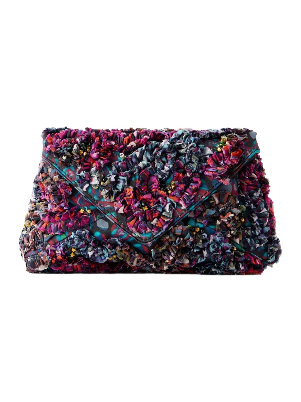 Bead-embellished Embroidered Clutch Bead-embellished Embroidered Clutch