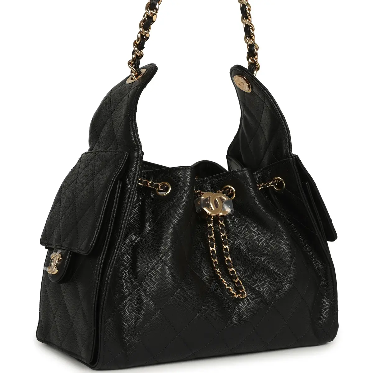 Chanel Chanel Small 25 Hobo Bag Black Caviar Gold Hardware | Thumbnail 2 Chanel Chanel Small 25 Hobo Bag Black Caviar Gold Hardware | Thumbnail 2