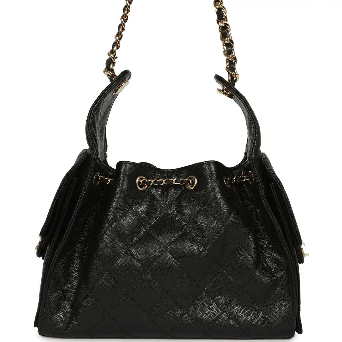 Chanel Chanel Small 25 Hobo Bag Black Caviar Gold Hardware | Thumbnail 4 Chanel Chanel Small 25 Hobo Bag Black Caviar Gold Hardware | Thumbnail 4