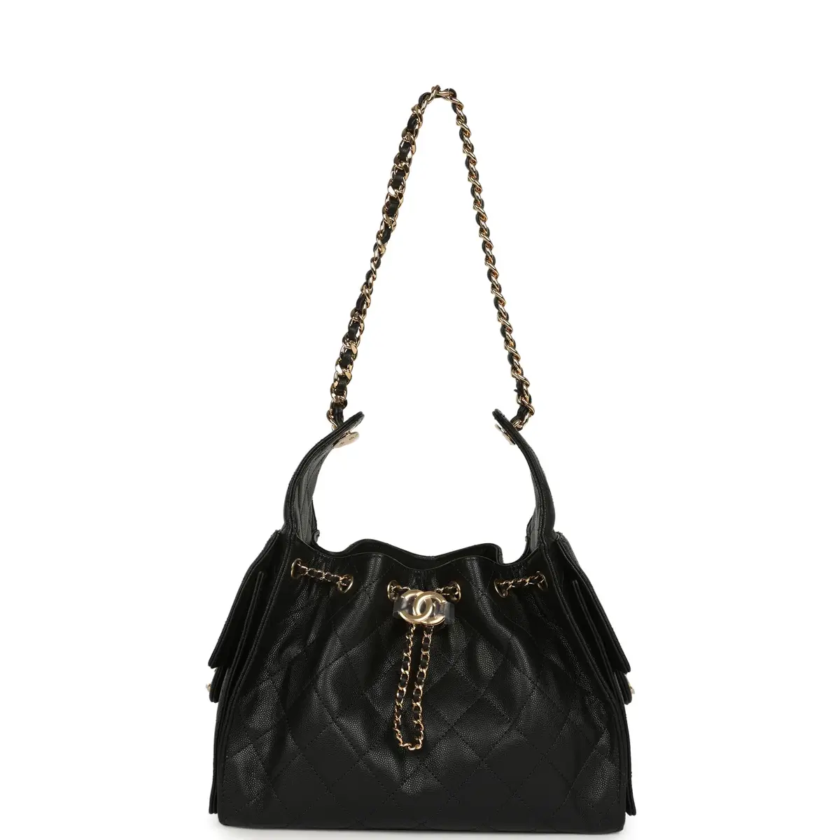 Chanel Chanel Small 25 Hobo Bag Black Caviar Gold Hardware | Thumbnail 7 Chanel Chanel Small 25 Hobo Bag Black Caviar Gold Hardware | Thumbnail 7