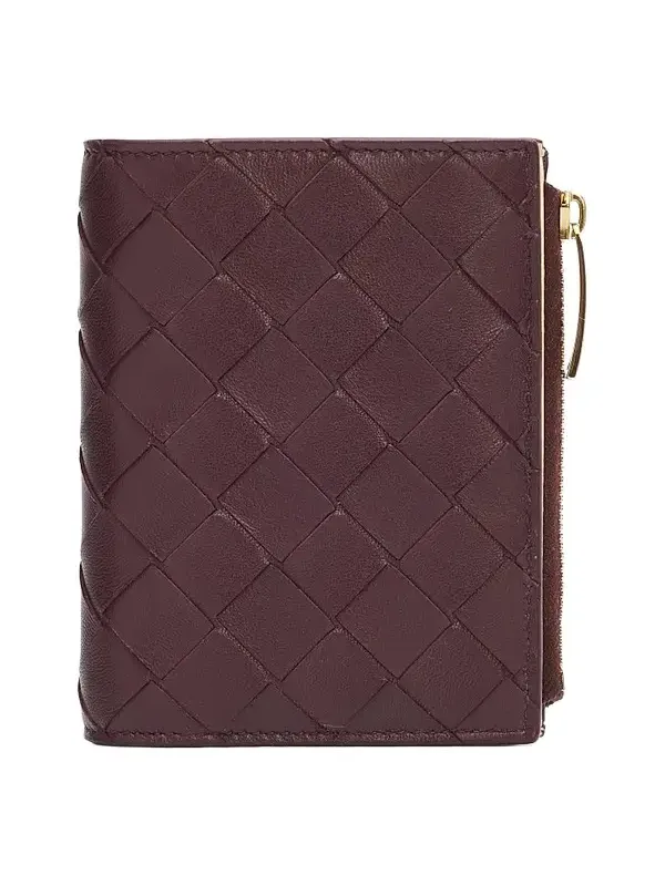 Women's Intrecciato Leather Bifold Wallet Women's Intrecciato Leather Bifold Wallet