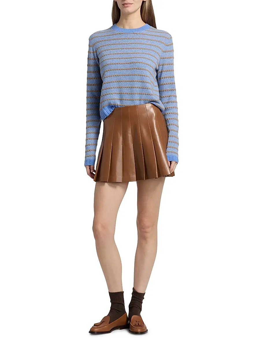 Guest In Residence Women's Pebble-Striped Cashmere Sweater | Thumbnail 2 Guest In Residence Women's Pebble-Striped Cashmere Sweater | Thumbnail 2