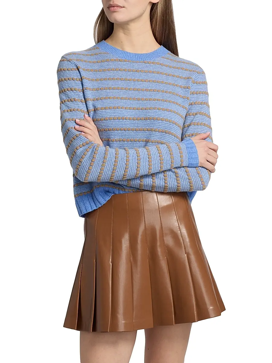 Guest In Residence Women's Pebble-Striped Cashmere Sweater | Thumbnail 3 Guest In Residence Women's Pebble-Striped Cashmere Sweater | Thumbnail 3
