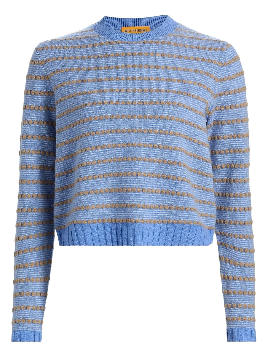 Women's Pebble-Striped Cashmere Sweater Women's Pebble-Striped Cashmere Sweater