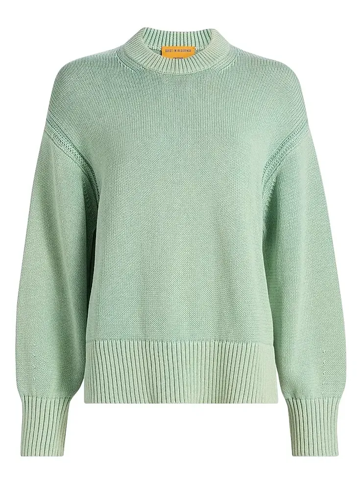 Women's Sunwash Cotton-Cashmere Crewneck Sweater Women's Sunwash Cotton-Cashmere Crewneck Sweater