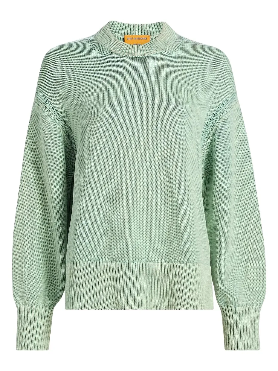 Women's Sunwash Cotton-Cashmere Crewneck Sweater Women's Sunwash Cotton-Cashmere Crewneck Sweater