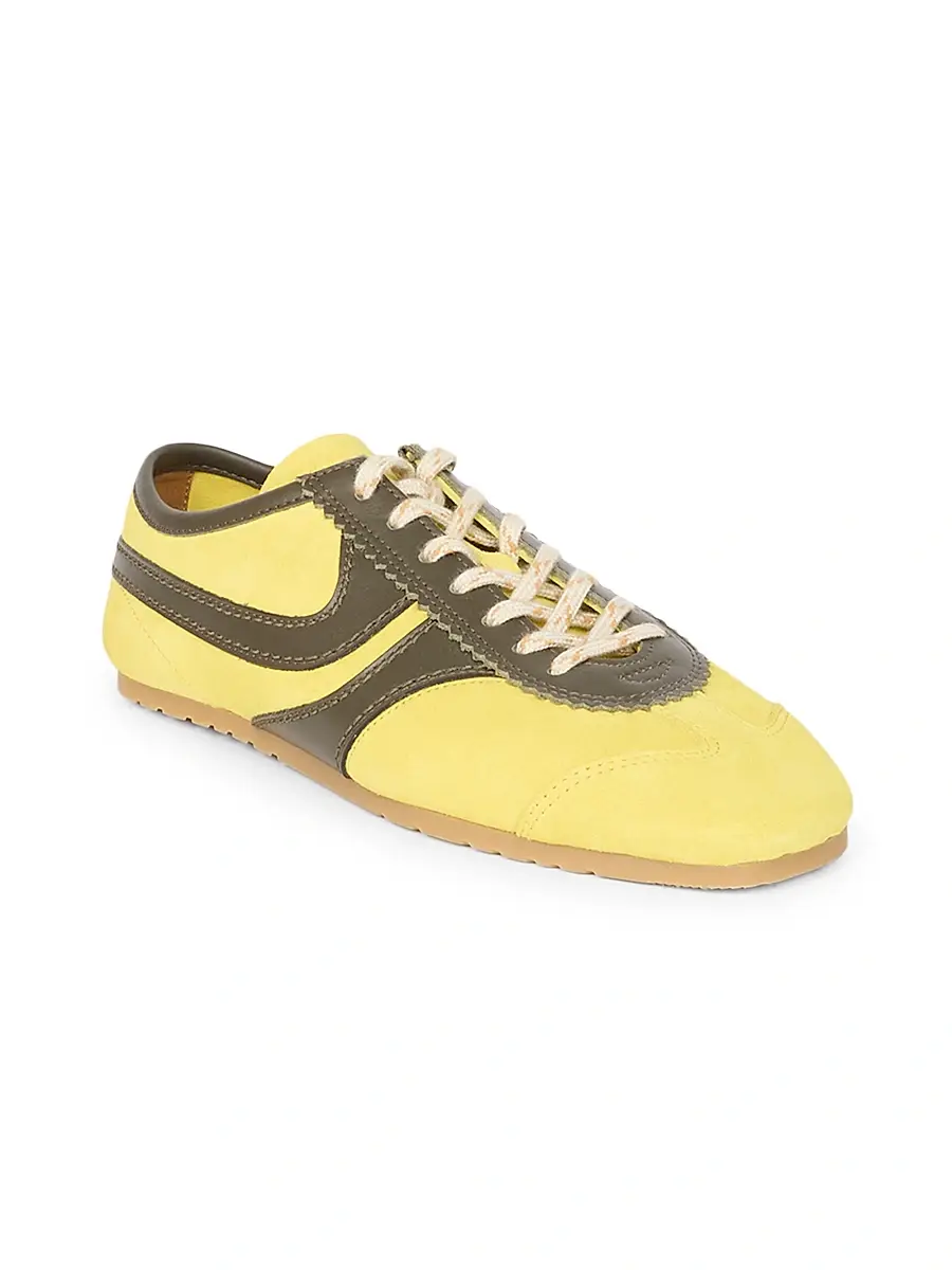 Dries Van Noten Women's Suede & Leather Low-Top Sneakers | Thumbnail 2 Dries Van Noten Women's Suede & Leather Low-Top Sneakers | Thumbnail 2